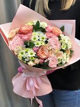 Букет цветов из:  Гвоздики, Розы и Хризантемы #REPLACE_PRED# Красноуфимске